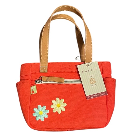 Fossil Handbags - Fossil Vintage Custom Mini Canvas Garden Tote